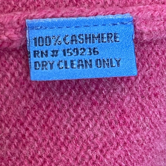 J McLaughlin 100% Cashmere Fuchsia Pink Turtleneck Sweater  Tunic Size XS - Picture 7 of 9
